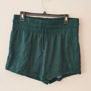 Adidas W Sweat Short Forest Green Sz L NWT